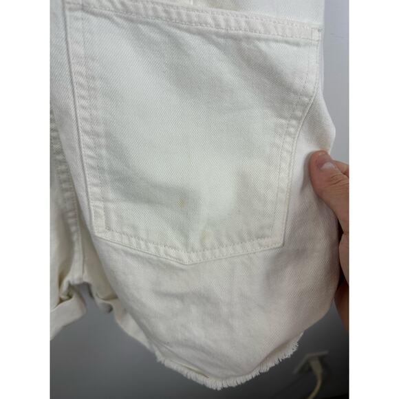 We The Free Ziggy Shortalls Short Overalls White Artist Classic Boho Size Small - Picture 10 of 10